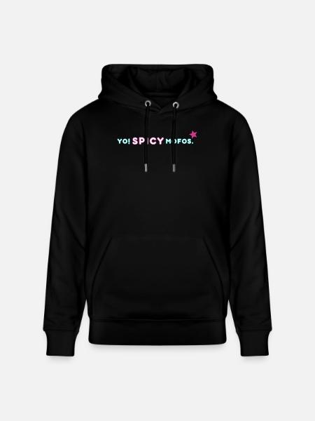 Yo! Spicy. | Retro Y2K Style - Stanley/Stella CRUISER Unisex Organic Hoodie - black