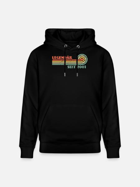 Legendär Seit 2001 Retro - Stanley/Stella Unisex Bio-Hoodie CRUISER  - Schwarz