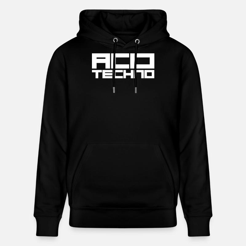 techno acide - Sweat à capuche bio CRUISER Stanley/Stella Unisexe - noir