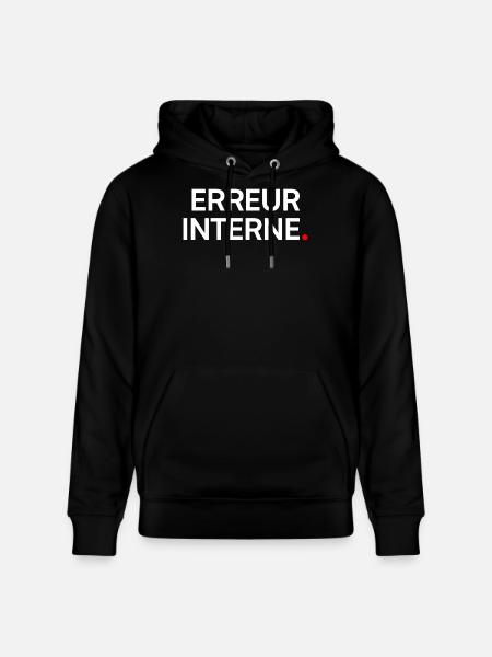 Innere Fehler-Humor-Nerd-Müdigkeit - Stanley/Stella Unisex Bio-Hoodie CRUISER - Schwarz