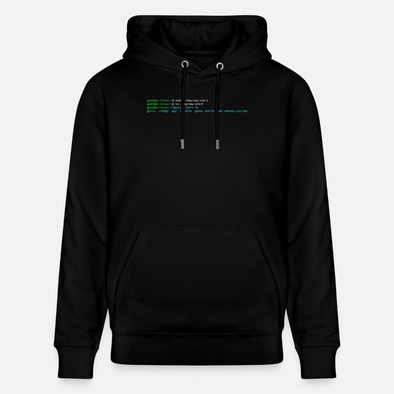 Linux-Terminal - Stanley/Stella Unisex Bio-Hoodie CRUISER  - Schwarz