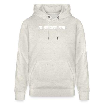 It's escalating anyway! - Stanley/Stella CRUISER Unisex Organic Hoodie - heather oatmeal - Front - Alina (178cm) & Michal (187cm)