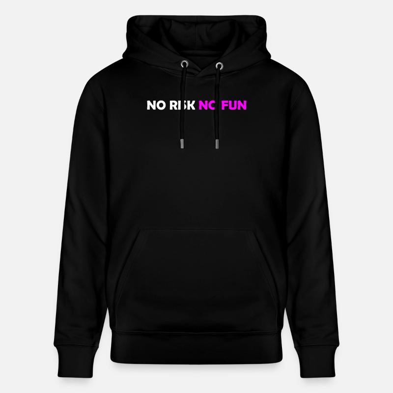 Kein Risiko - Stanley/Stella Unisex Bio-Hoodie CRUISER  - Schwarz