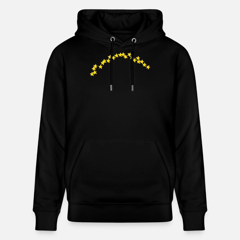 Demi-cercle Stararc petites étoiles 3D - Sweat à capuche bio CRUISER Stanley/Stella Unisexe - noir