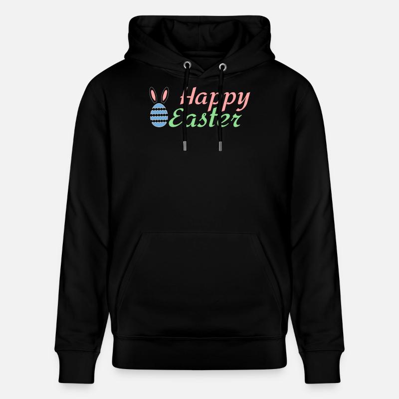 Happy Easter - Sweat à capuche bio CRUISER Stanley/Stella Unisexe - noir
