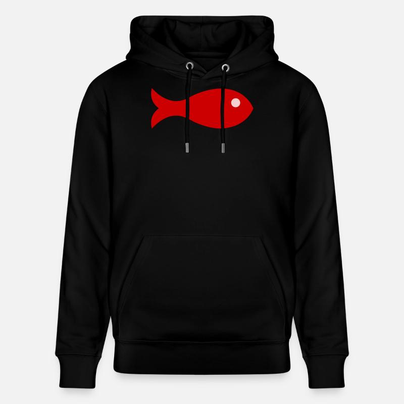SARDINE. POISSON. POISSON D'AVRIL - Sweat à capuche bio CRUISER Stanley/Stella Unisexe - noir