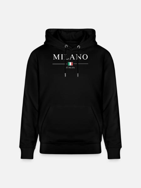 Milano italia - Sweat à capuche bio CRUISER Stanley/Stella Unisexe - noir