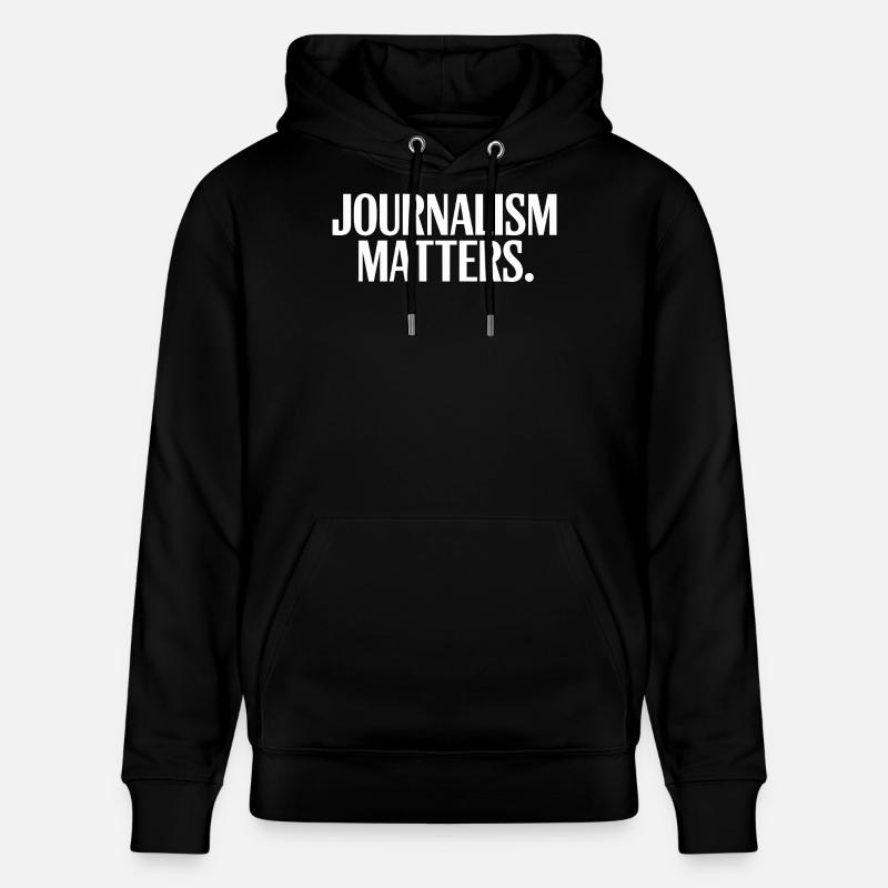 Le journalisme compte - Sweat à capuche bio CRUISER Stanley/Stella Unisexe - noir