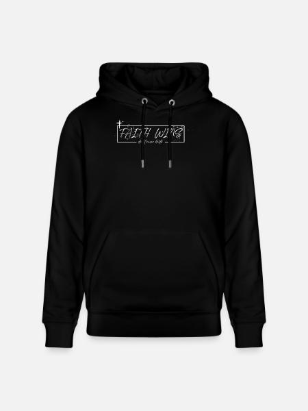 Faith Wins – Doubt Never Lasts - Stanley/Stella CRUISER Unisex Organic Hoodie - black