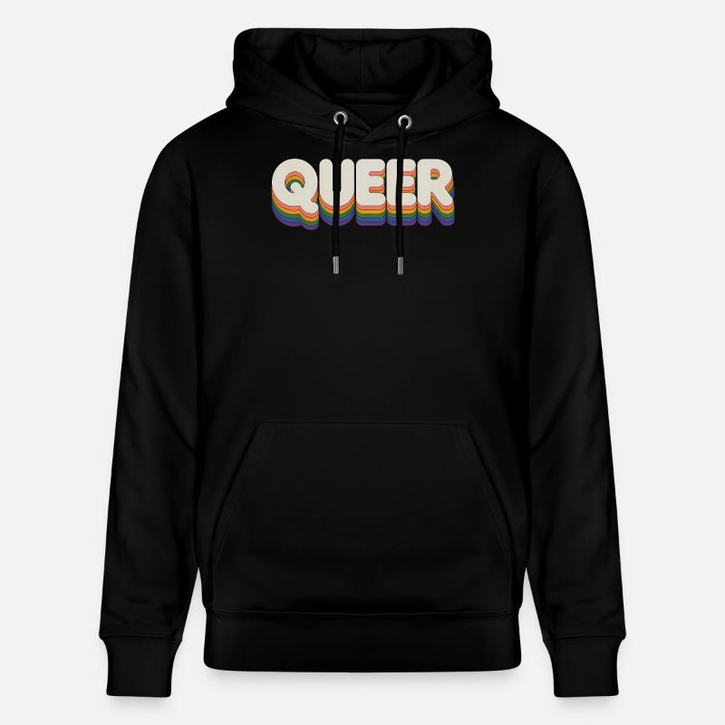 Queer - Cool Pride Logo - Sweat à capuche bio CRUISER Stanley/Stella Unisexe - noir