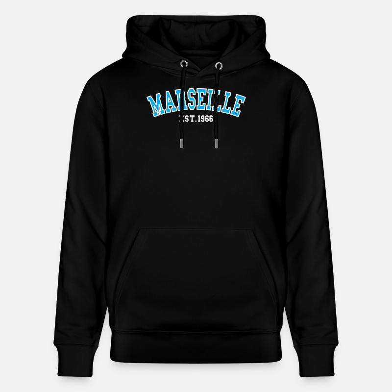 Marseille Fondée en 1966 - Sweat à capuche bio CRUISER Stanley/Stella Unisexe - noir