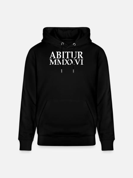 Abi 2026 - ABITUR - Römische Ziffern - Stanley/Stella Unisex Bio-Hoodie CRUISER - Schwarz