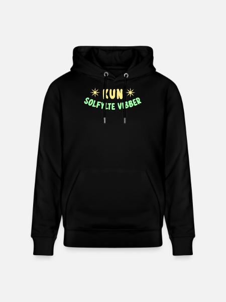 Que des ondes positives - Sweat à capuche bio CRUISER Stanley/Stella Unisexe - noir