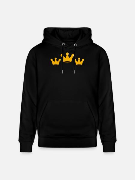 kronen - Stanley/Stella CRUISER Unisex Organic Hoodie - black