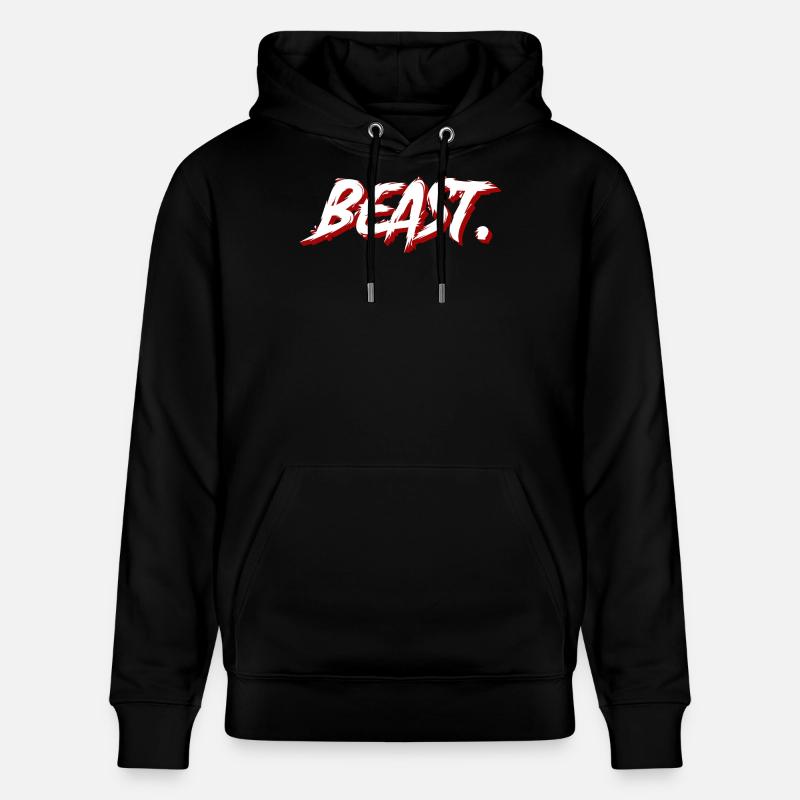 Beast Graffiti Brush Texte - Sweat à capuche bio CRUISER Stanley/Stella Unisexe - noir