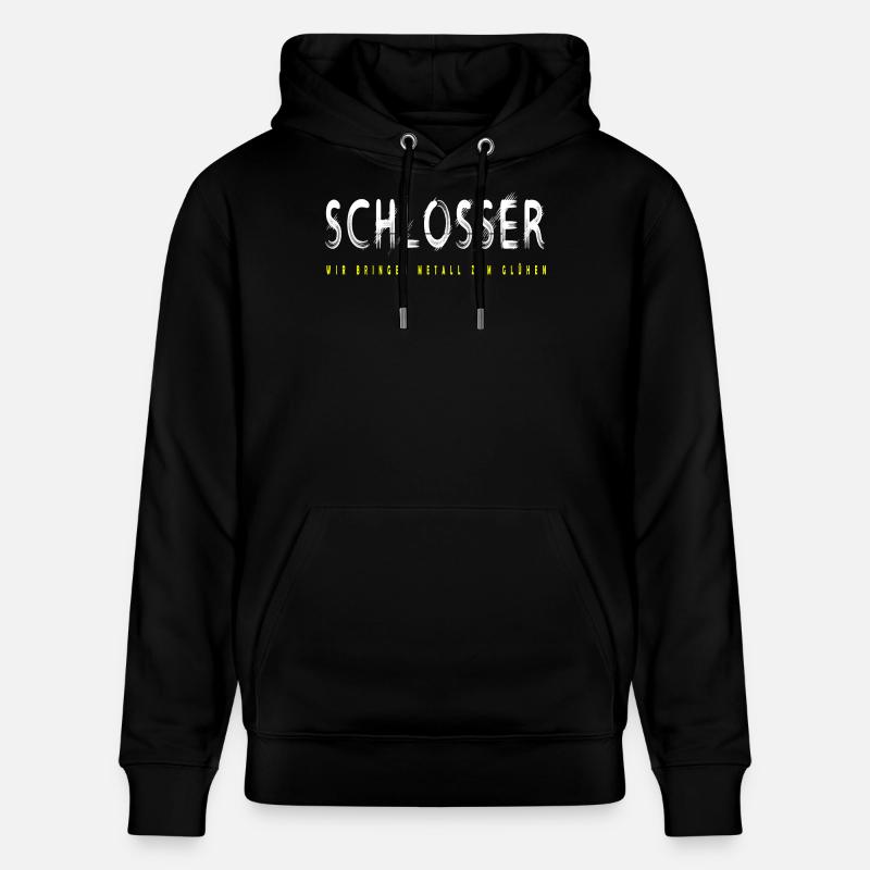 Schlosser Handwerker Design - Stanley/Stella Unisex Bio-Hoodie CRUISER - Schwarz