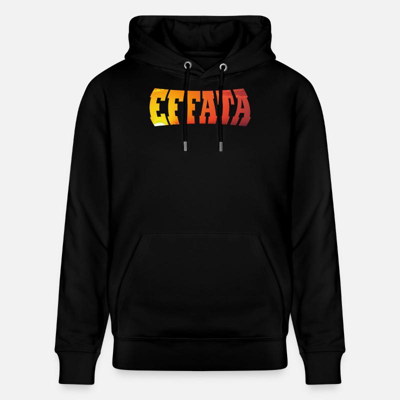 EFFATA - Stanley/Stella CRUISER Unisex Organic Hoodie - black