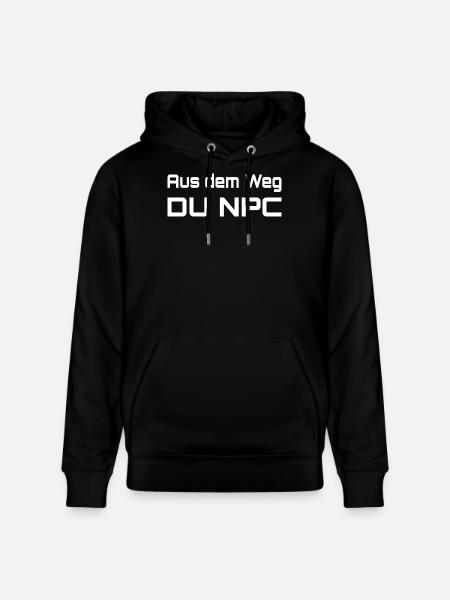 À l’écart, vous PNJ - Sweat à capuche bio CRUISER Stanley/Stella Unisexe - noir