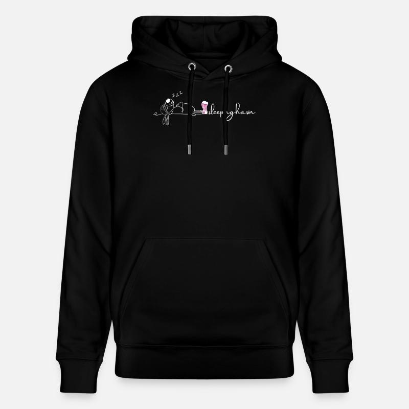 Lapin endormi - Sweat à capuche bio CRUISER Stanley/Stella Unisexe - noir