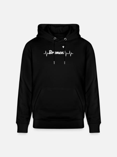 Heartbeat Brême - Sweat à capuche bio CRUISER Stanley/Stella Unisexe - noir