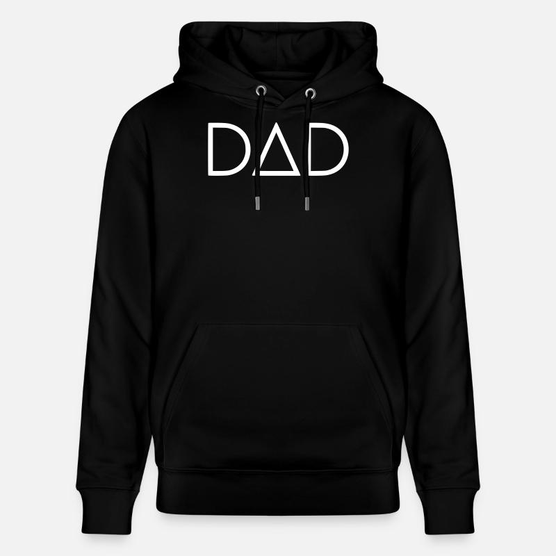 Dad Dreieck Monogramm - Stanley/Stella Unisex Bio-Hoodie CRUISER  - Schwarz