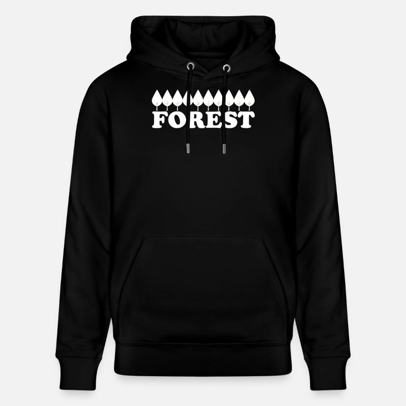 Forêt - Sweat à capuche bio CRUISER Stanley/Stella Unisexe - noir