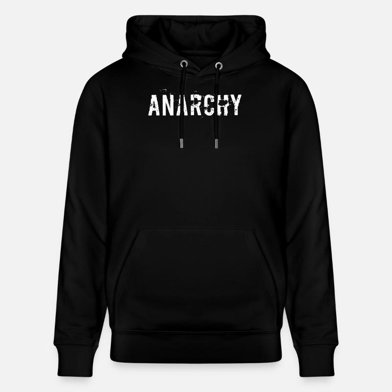 Anarquía - Sudadera con capucha ecológica unisex CRUISER de Stanley/Stella - negro