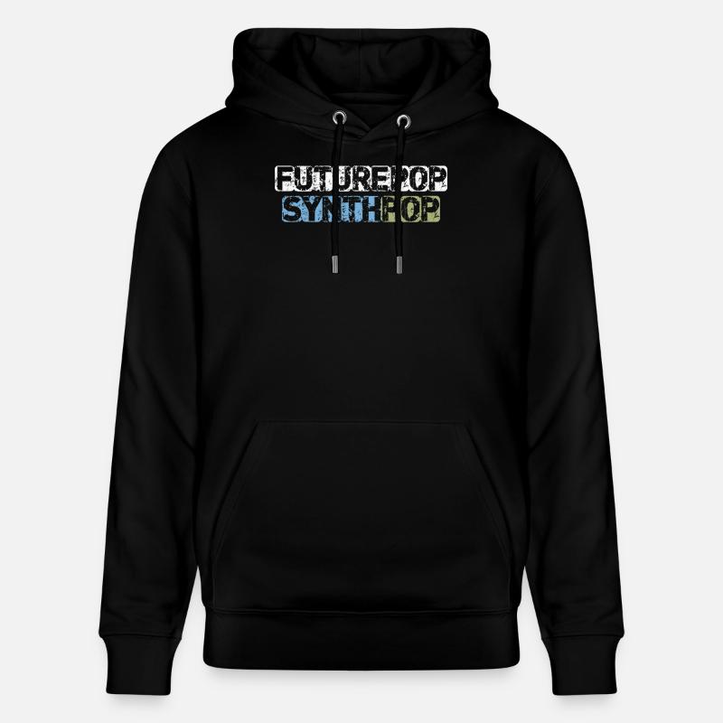Futurepop Synthpop - Stanley/Stella CRUISER Unisex Organic Hoodie - black