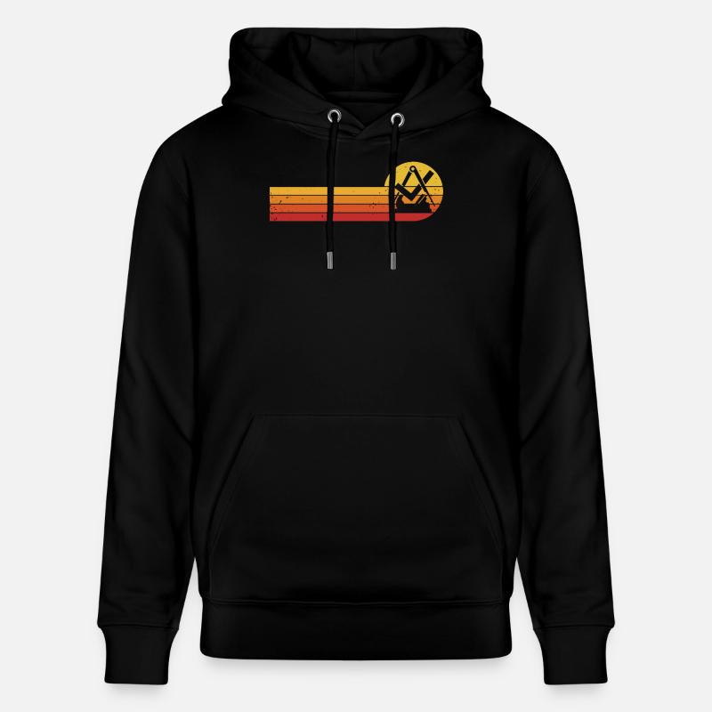 Carpenter Carpenter Guild Sign Craft Guild - Stanley/Stella CRUISER Unisex Organic Hoodie - black