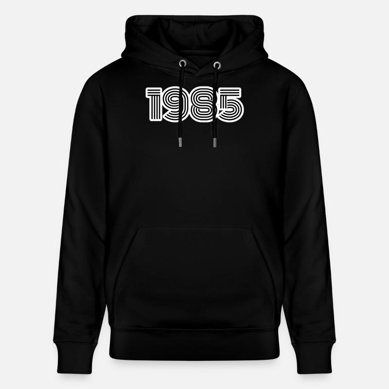 1985 - Sweat à capuche bio CRUISER Stanley/Stella Unisexe - noir