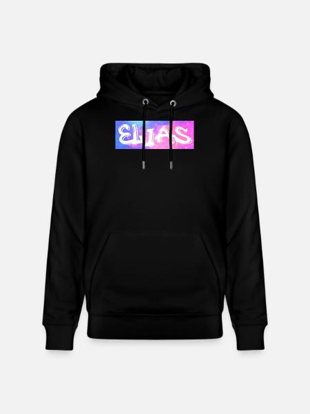 Elias Name Gift Idea Galaxy - Stanley/Stella CRUISER Unisex Organic Hoodie - black