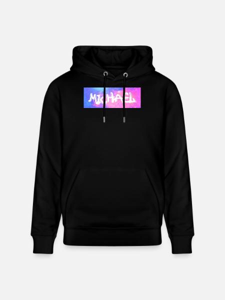 Michael Name Geschenk Geschenkidee Galaxie - Stanley/Stella Unisex Bio-Hoodie CRUISER - Schwarz