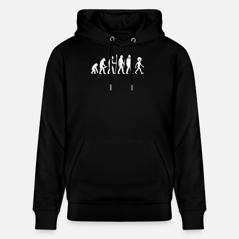 From Ape to Alien – Evolution Reloaded - Stanley/Stella Unisex Bio-Hoodie CRUISER  - Schwarz