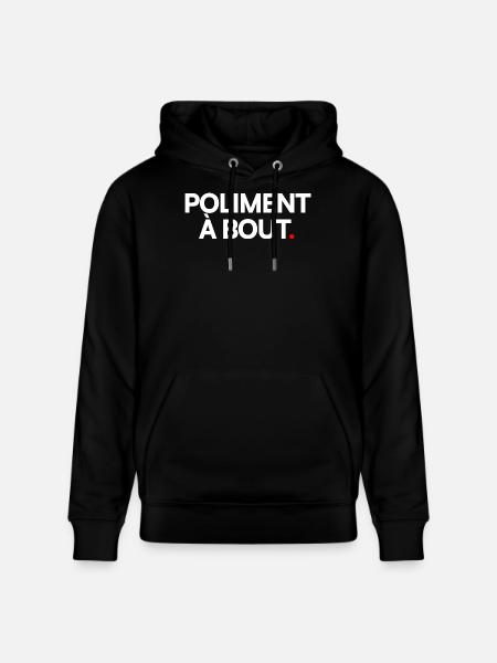 Poliment à bout - Sweat à capuche bio CRUISER Stanley/Stella Unisexe - noir