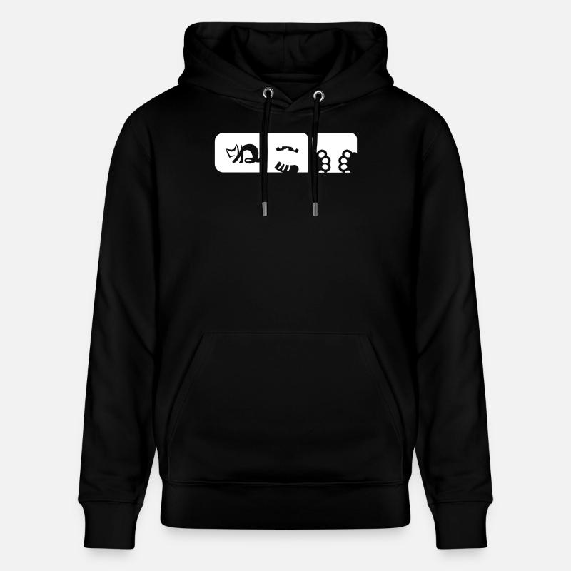 Le chat et les Japonais - Sweat à capuche bio CRUISER Stanley/Stella Unisexe - noir
