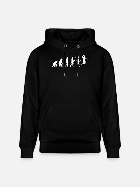 Techno Evolution Silhouettes - Stanley/Stella CRUISER Unisex Organic Hoodie - black
