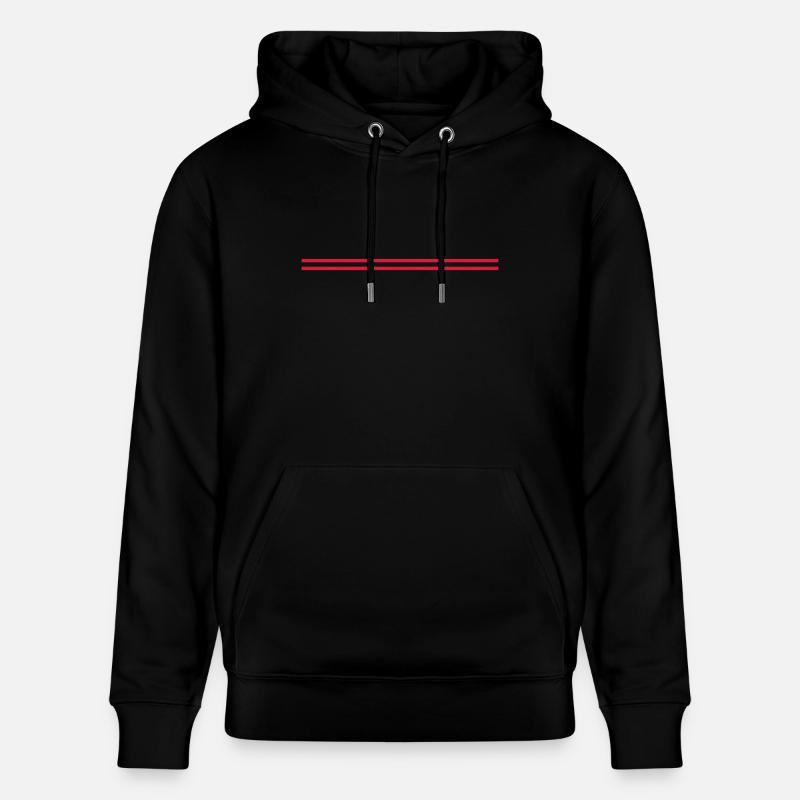 Line - Sweat à capuche bio CRUISER Stanley/Stella Unisexe - noir