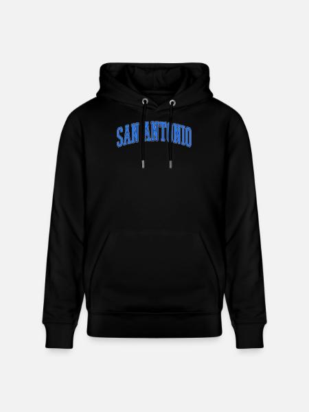 San Antonio Varsity Arc - Stanley/Stella Unisex Bio-Hoodie CRUISER  - Schwarz