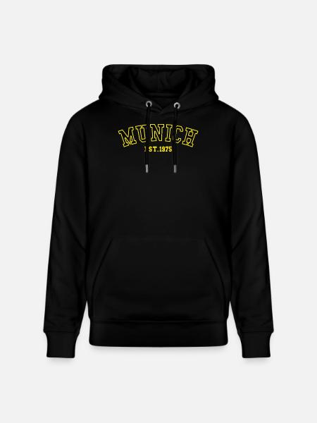 Munich_Est_1975 - Stanley/Stella CRUISER Unisex Organic Hoodie - black