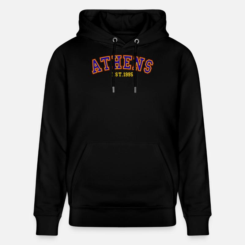 Athènes Est.1995 - Sweat à capuche bio CRUISER Stanley/Stella Unisexe - noir