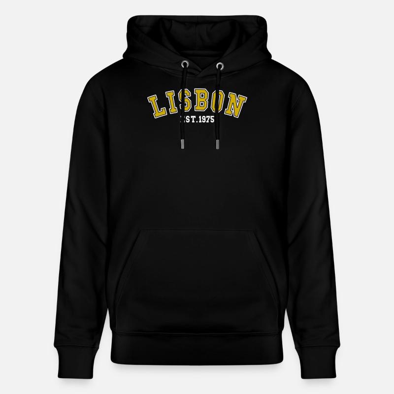 Établissement de Lisbonne 1975 - Sweat à capuche bio CRUISER Stanley/Stella Unisexe - noir