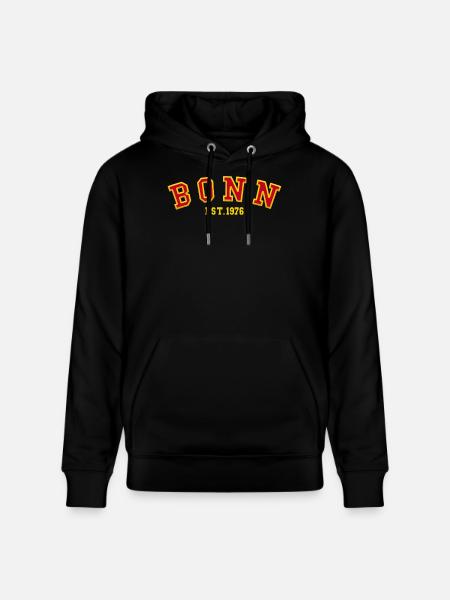 Bonn Est. 1976 - Stanley/Stella CRUISER Unisex Organic Hoodie - black