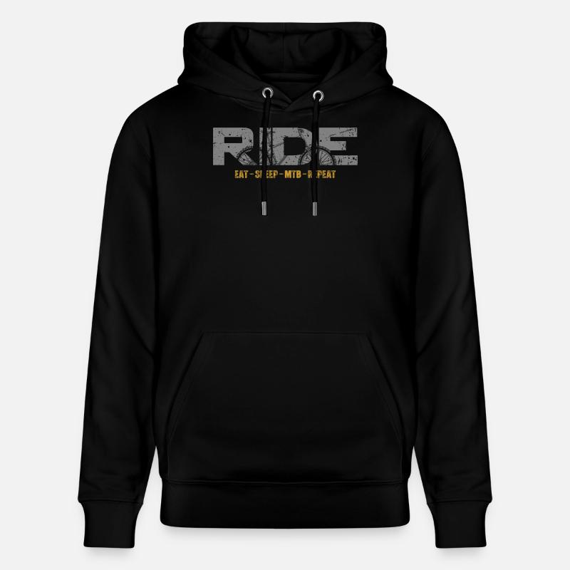 Randonnée VTT - Sweat à capuche bio CRUISER Stanley/Stella Unisexe - noir