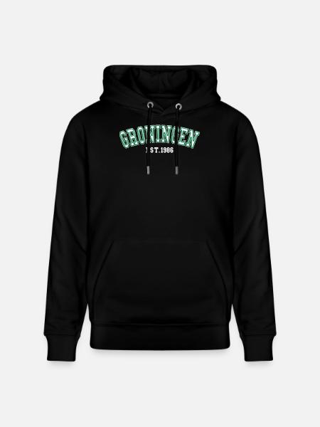 Groningen Est. 1986 - Stanley/Stella CRUISER Unisex Organic Hoodie - black