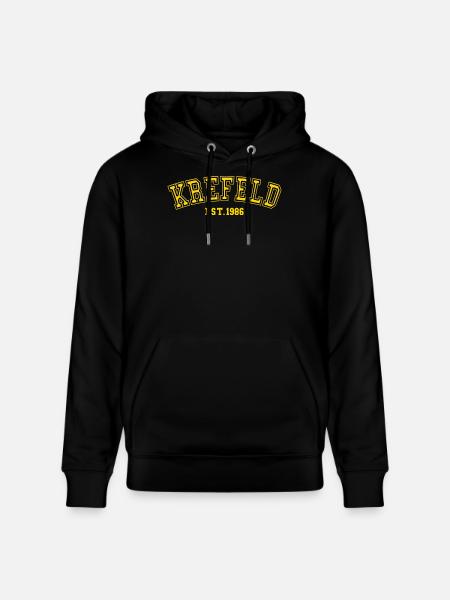 Krefeld gegründet 1986 - Stanley/Stella Unisex Bio-Hoodie CRUISER - Schwarz