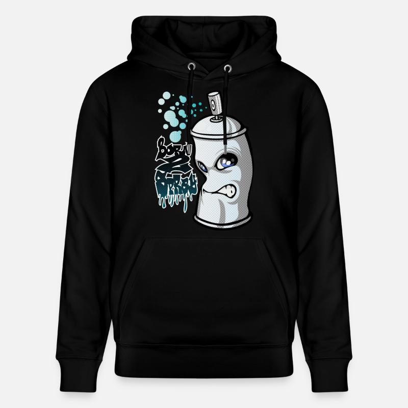 Spray and graffiti - Stanley/Stella Unisex Bio-Hoodie CRUISER - Schwarz