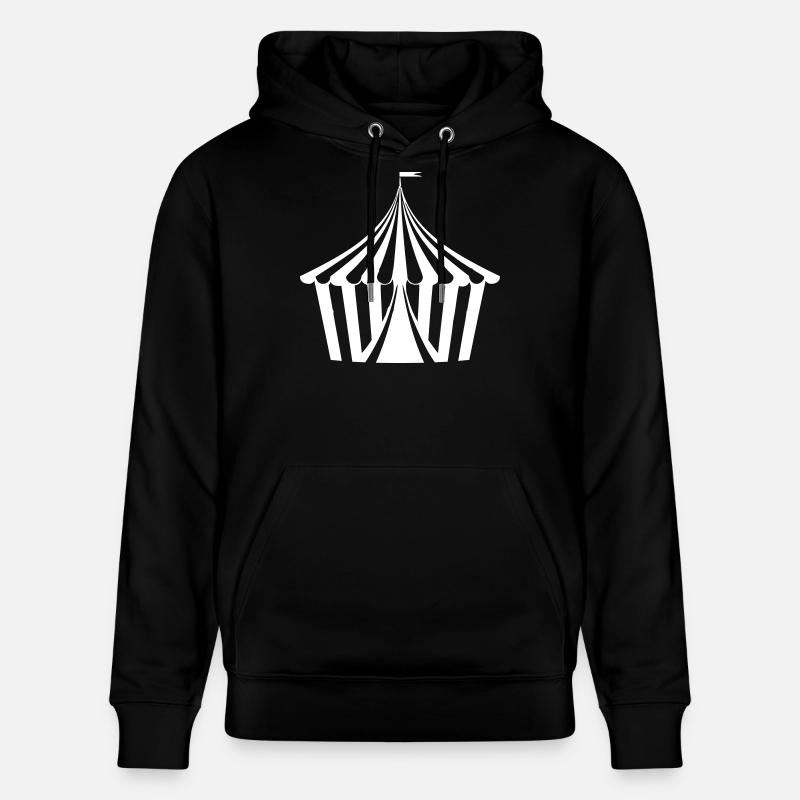 Tente de cirque - Sweat à capuche bio CRUISER Stanley/Stella Unisexe - noir