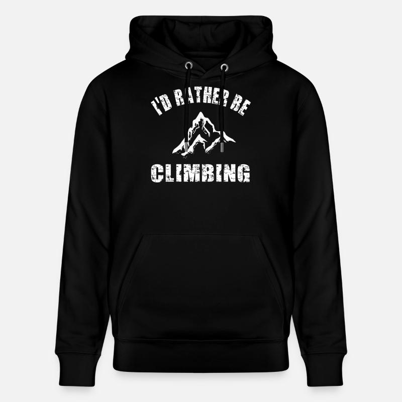 Klettern Kletterer - Stanley/Stella Unisex Bio-Hoodie CRUISER  - Schwarz