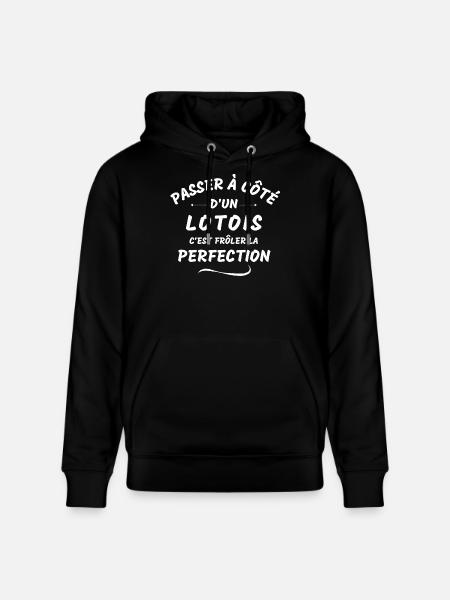 Lot, Lotois, 46 - Sweat à capuche bio CRUISER Stanley/Stella Unisexe - noir