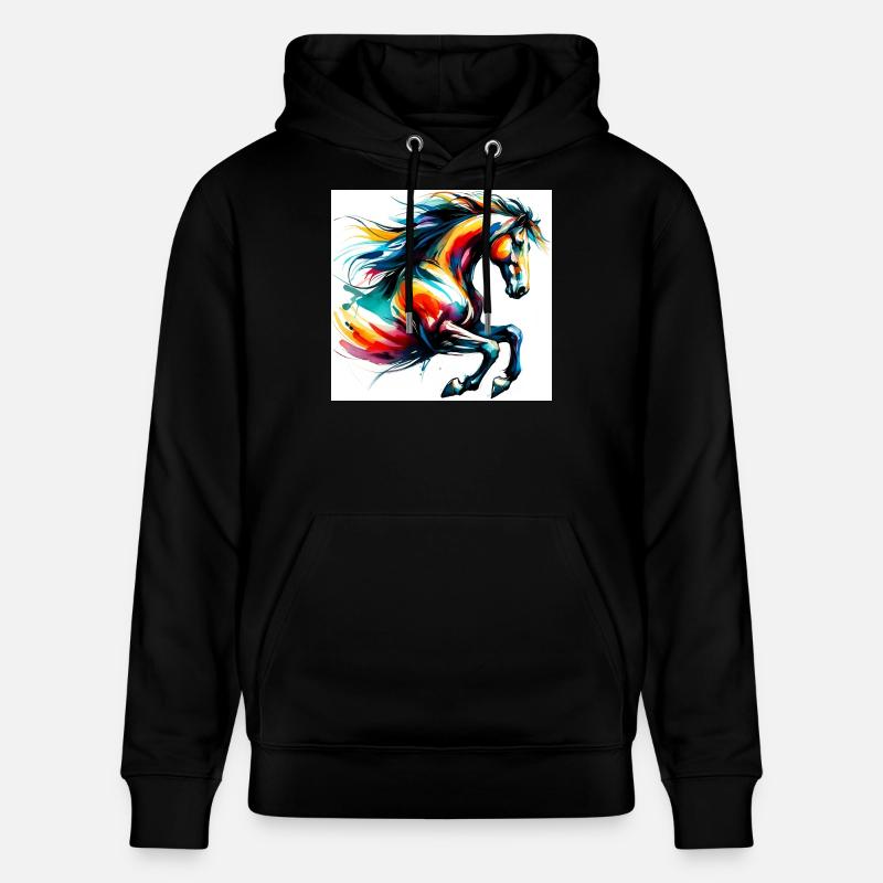 Cheval - Sweat à capuche bio CRUISER Stanley/Stella Unisexe - noir